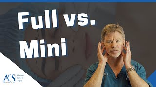 Facelift vs Mini Facelift Differences Which Procedure is Better and More [upl. by Rimas]