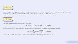 In a two stage chemostat system the volumes of the first and second reactors are [upl. by Harbour670]