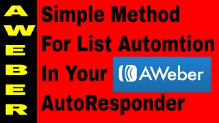 How To Do AWeber Autoresponder List Automation And How To Move Subscribers From One List To Another [upl. by Othe]