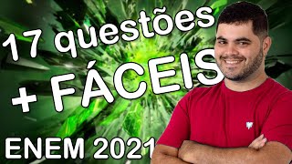 🔴 17 QUESTÕES MAIS FÁCEIS DE MATEMÁTICA DO ENEM 2021  Prof Rafael Procopio [upl. by Leile]