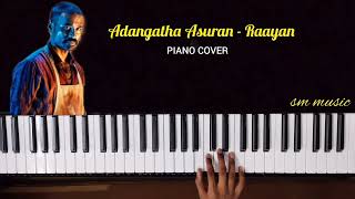 adangatha asuran song  Raayan  keyboard cover 🎹 [upl. by Halden112]