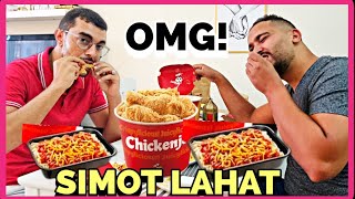 THE FIRST JOLLIBEE FILIPINO FRIED CHICKEN ANG UNANG NAKAIN NG PINSAN NIYA NA GULAT SIYA [upl. by Hyo503]