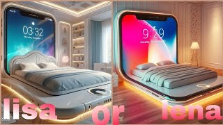 Lisa or Lena 10 PART4 luxurious bedroom funnyfantasy bed cute bedroom edition 2024 [upl. by Wilmer40]