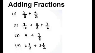 How to Add Fractions  Fraction Addition  Adding Fractions  Learn Addition of Fractions [upl. by Liek]