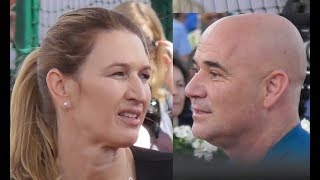 Andre Agassi amp Steffi Graf  Paris 2 june 2018 Future Aces  Roland Garros  Juin [upl. by Eednahs]