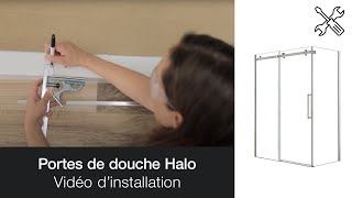 Porte de douche Halo – vidéo d’installation [upl. by Aynatahs999]