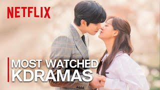 Top 14 Most Watched KDramas on Netflix Ft HappySqueak [upl. by Seaver309]