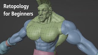 Blender TutorialRetopology for Beginners [upl. by Rexferd]