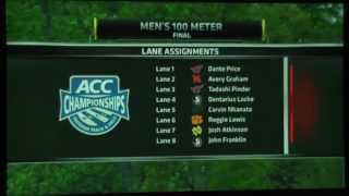 100m finals ACC 2014 [upl. by Laniger]