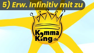 Komma bei erweiterter Infinitivgruppe  Kommaking [upl. by Ennoitna656]