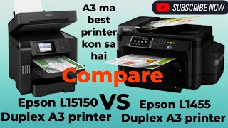 Best printer ink A3 printer Epson L15150 Duplex Epson L1455 Duplex Printer mobile WiFi print 2024 [upl. by Qulllon]