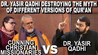 Dr Yasir Qadhi Destroys The Myth Of Different Versions Of Quran [upl. by Acira108]