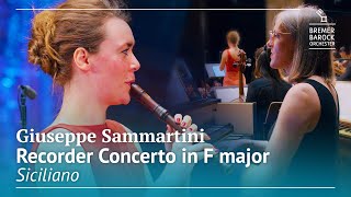 Giuseppe Sammartini Recorder Concerto in F major Siciliano [upl. by Cooley]