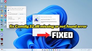 FIXED Comdlg32dll missing or not found error [upl. by Ayerim]