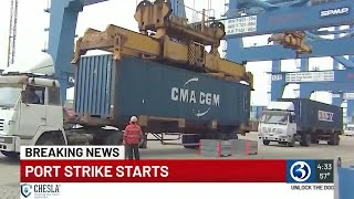 Dock worker strike could impact economy [upl. by Nylssej556]