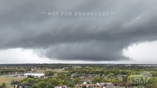 11042022 Sulphur Springs TX Tornado  Drone  Handoff to new Wall Cloud [upl. by Kcirdez]