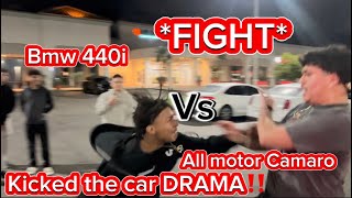 FIGHT‼️ DRAMA ‼️ BMW 440i Vs All motor Camaro NOT CLICKBAIT racing mexico fighting turbo maro [upl. by Rice273]