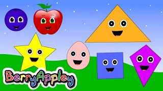 Shapes Song for Kids  Learn Shapes  Hide and Seek  Part 1 [upl. by Nylitak]