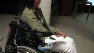 Dynamic arm support for people with muscle disease  First try out  Armon Wheelchair Armon Ayura [upl. by Adhamh916]