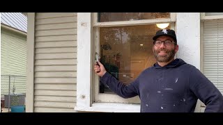 How to Open a Stuck Window Sash aka  open a window thats been painted shut [upl. by Aerdnod163]