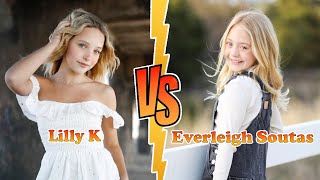 Everleigh Rose Soutas VS Lilly K Transformation 👑 New Stars From Baby To 2024 [upl. by Drisko]