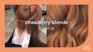 How to Create Strawberry Blonde Pieces with Color Touch  Wella Professionals [upl. by Farkas461]