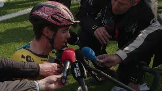 Christophe Laporte  Interview à larrivée  ParisRoubaix 2023 [upl. by Eilrahs]