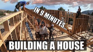 Building A House In 9 Minutes A Construction TimeLapse [upl. by Ottilie]