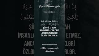 Allah insanlara əsla zülm etməz  Yunus surəsi 4445 [upl. by Emarie]