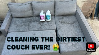 Cleaning the dirtiest Couch ever using Prochem products [upl. by Gibson768]