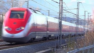 Treni Alta Velocità in transito a 300 kmh • GIORNO e NOTTE • AV RomaNapoli • Ceccano Frosinone [upl. by Anirrehs686]