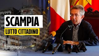 Scampia crollo nella Vela Celeste il sindaco Manfredi quotLutto cittadino il giorno dei funeraliquot [upl. by Easton273]