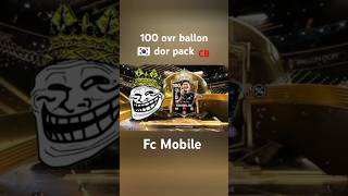 Fc Mobile 100 ovr pack Open ☠️🥶shorts viralvideo fifa fc25 fcmobile fifamobile [upl. by Aihsitan541]