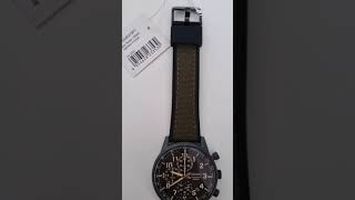 Quick Watch Review Seiko Chronograph Quartz Black Dial Mens Watch SSB373P [upl. by Luapnaes]