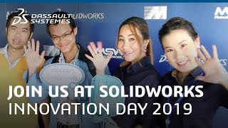 Join us at SOLIDWORKS Innovation Day 2019  Dassault Systèmes [upl. by Lay]