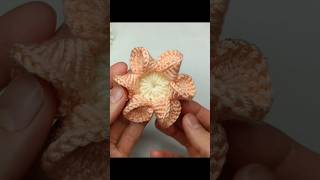 perfect 💯 crochet flower motif pattern🌸 crochet knitting knittingpatterncrochettutorial keşfet [upl. by Rossuck]