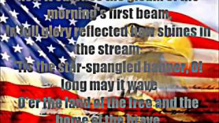 Star Spangled Banner Full Version with Lyrics on Screen [upl. by Gnilyam]