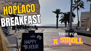 Corralejo  Breakfast at Hoplaco followed by a short stroll [upl. by Sorcim]