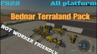 Bednar Terraland Pack  New mod for all platforms on FS22 [upl. by Myrtia]