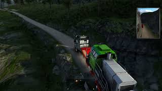 The infamous Locomotive cargo 61 TON on the Kirkenes quarry Uphill Promods [upl. by Notaek565]