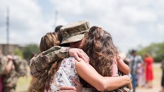 Emotional Military Homecoming Welcome home BEST DAY EVER [upl. by Rexfourd]