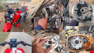 tvs Apache 160 4v full serviceclutch plate change tapped setting skmotorcycle [upl. by Raman]