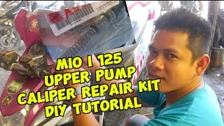 PAANO MAGPALIT NG BRAKE MASTER REPAIR KIT NG MIO I 125 [upl. by Heyman]