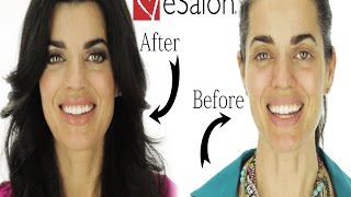 ESalon Review  How To Cover Gray Hair  Hair Tutorial [upl. by Niuqauj]