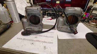 Mercedes 600SL throttle bodies repairs Part 1 First look [upl. by Marline214]