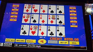 BELLAGIO HIGH LIMIT ROOM 3X VIDEO POKER youtube gaming videopoker VegasSlotsVP [upl. by Atiekal]