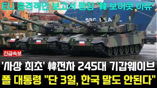 한국 K2 K9 천무 245대 기갑 웨이브 사상 최초 광경에 폴란드 quot한국 믿을 수 없어quot [upl. by Werna27]