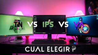 TN vs IPS vs VA ¿CUÁL ES MEJOR [upl. by Marlon]