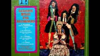 Johann Friedrich Fasch  Denmark Concentus Musicus 1965 Recorder Sonata in B flat major [upl. by Littell770]