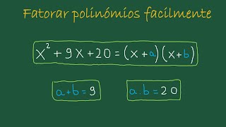 Método Simples e Fácil de Fatoração de Polinómios  Exercícios práticos  Domine em 10 minutos [upl. by Siul397]